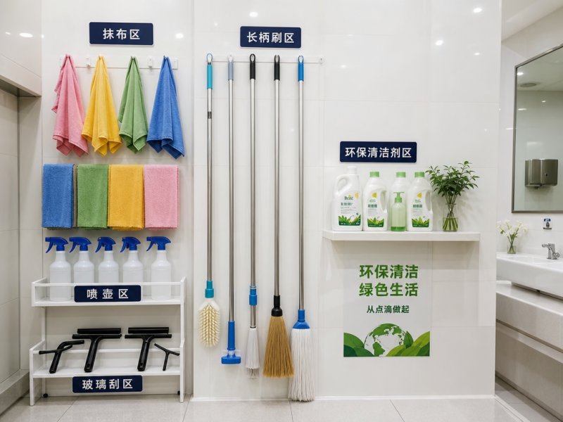 长沙滨江新城专业保洁员都在用什么？家庭清洁工具清单